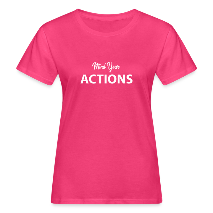 Women's Organic T-Shirt - neon pink