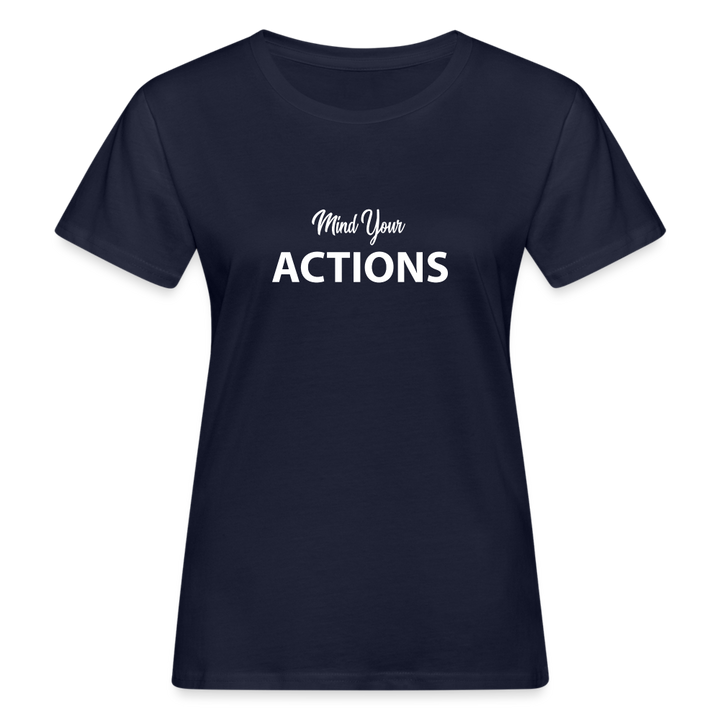 Women's Organic T-Shirt - navy